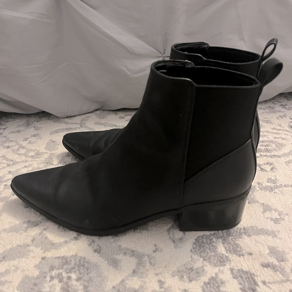 Black Pointed Booties